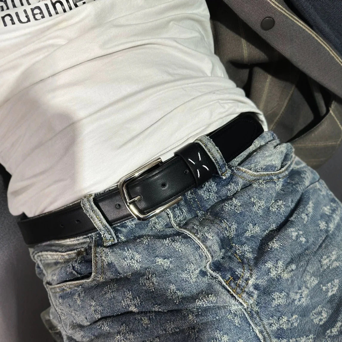 Noir Seam Belt