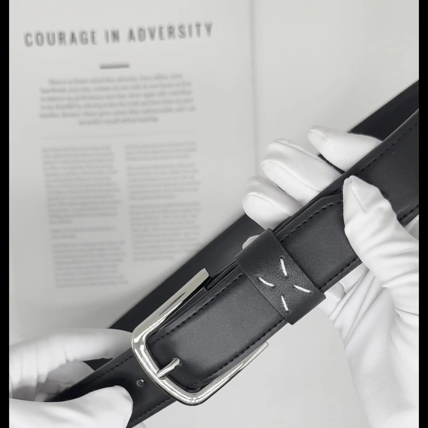 Noir Seam Belt