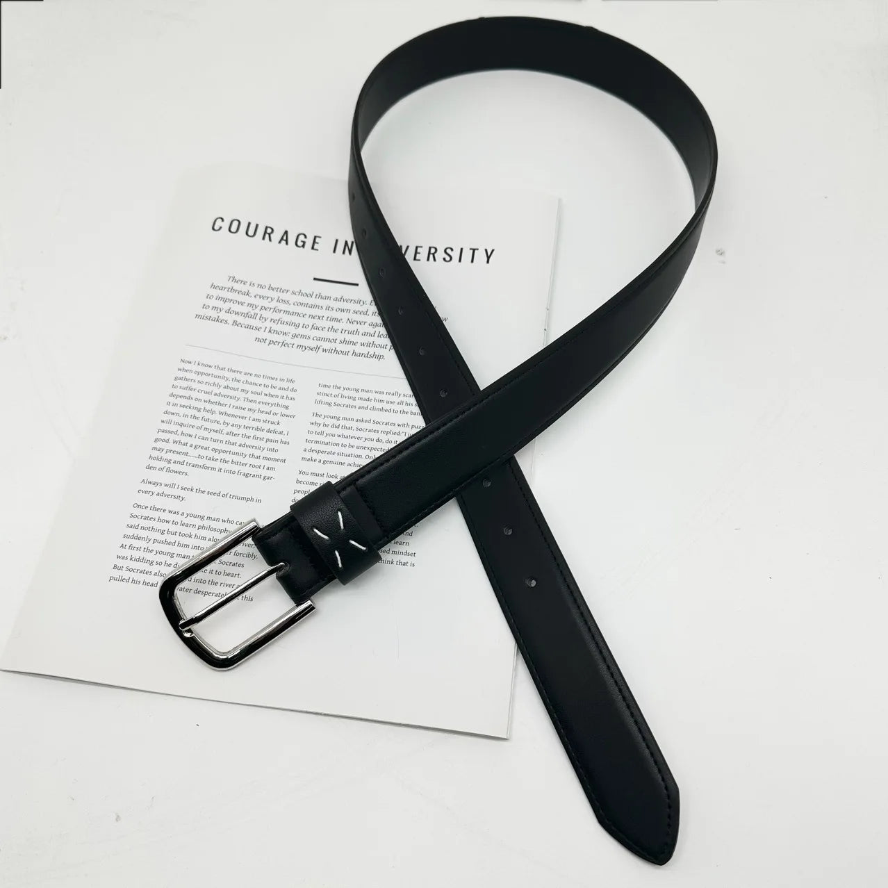 Noir Seam Belt