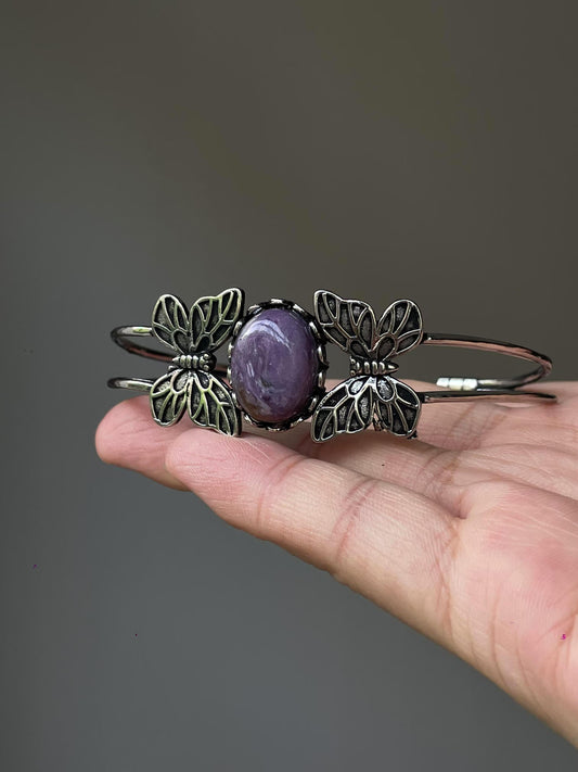 Ancient exquisite purple butterfly bracelet